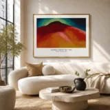 No. 22 Special Print, Georgia O'Keeffe Abstract landscape