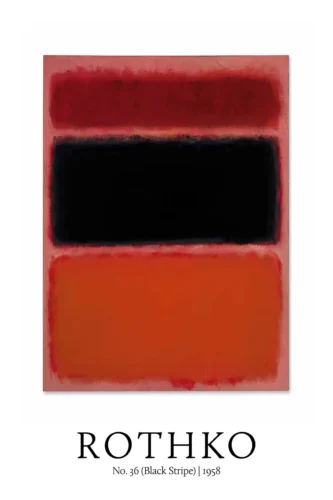 Mark Rothko No. 36 Black Stripe 1958 Abstract Expressionist Art Print