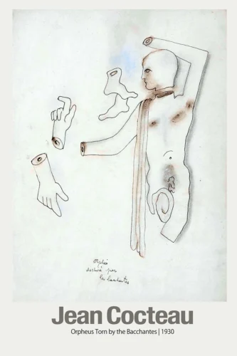 Orpheus Torn by the Bacchantes 1930 Jean Cocteau Art Print