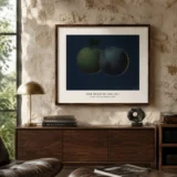 Other Bell Sound Print, Magritte Apple Earth Wall Art Print