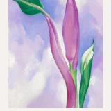 Pink Ornamental Banana Print, Georgia O'Keeffe Floral Art