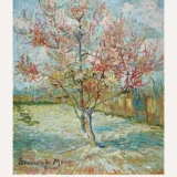 Van Gogh Pink Peach Trees Souvenir de Mauve Exhibition Art Print