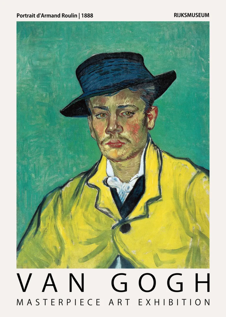 Armand Roulin Portrait van — this Impressionist portrait features Armand Roulin in a bold yellow
