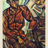 Joan Miro Portrait of Vincent Nubiola 1917 Expressionist Art Print