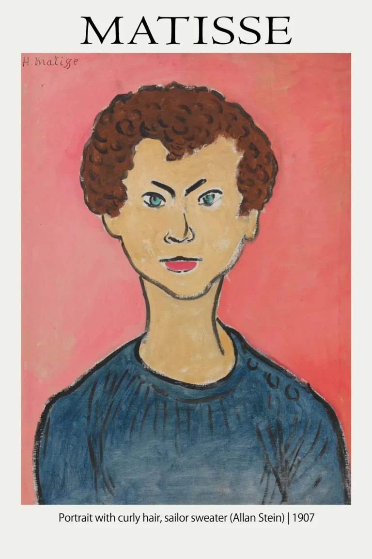 Matisse Allan Stein Sailor — matisse's 1907 portrait of Allan Stein features a young boy with curly