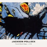 Jackson Pollock Poured Black Shape I 1950 Abstract Art Print