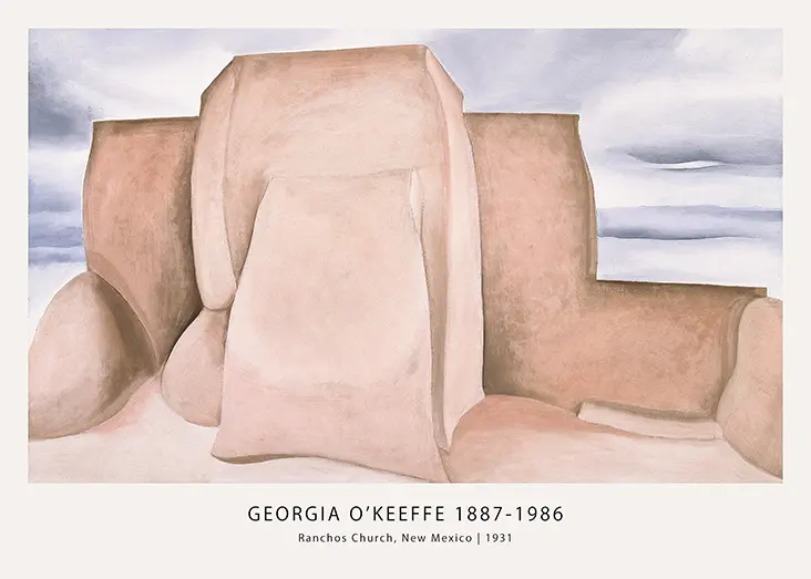 Authentic Ranchos Church Print - Georgia O'Keeffe 1931 New Mexico Art