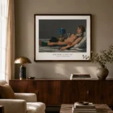Reclining Nude Print, Rene Magritte Surreal Figure Art