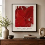 Red Cannas Print, Georgia O'Keeffe Floral Wall Art Print
