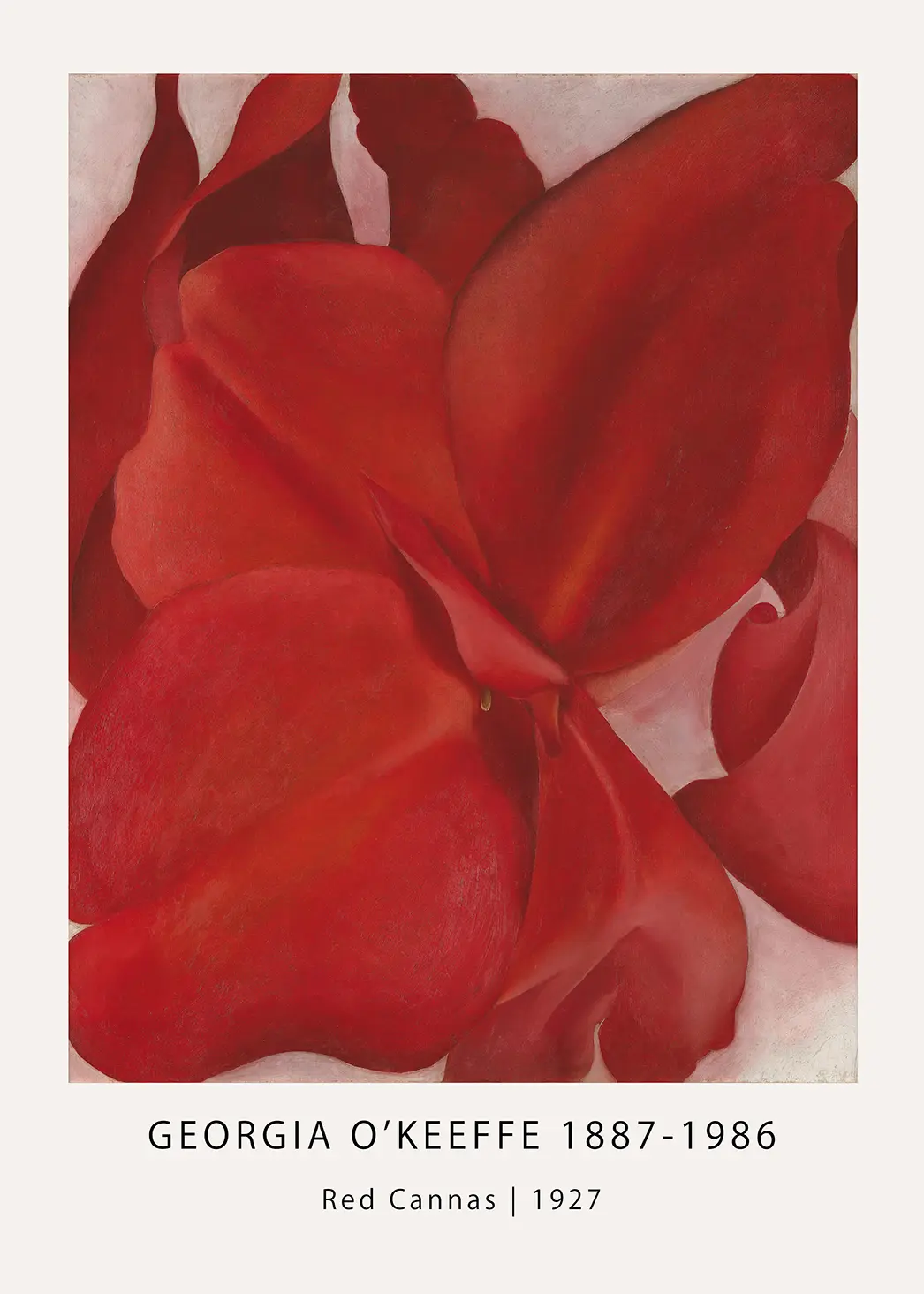 Georgia O'Keeffe print - Red Cannas 1927 Fine Art Poster