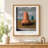 René Magritte Good Adventure Print, Nose Tree Seascape