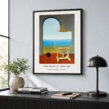 René Magritte Human Destiny II Print, Sea Easel Sphere