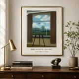 René Magritte Human Destiny Poster, Easel Window Illusion