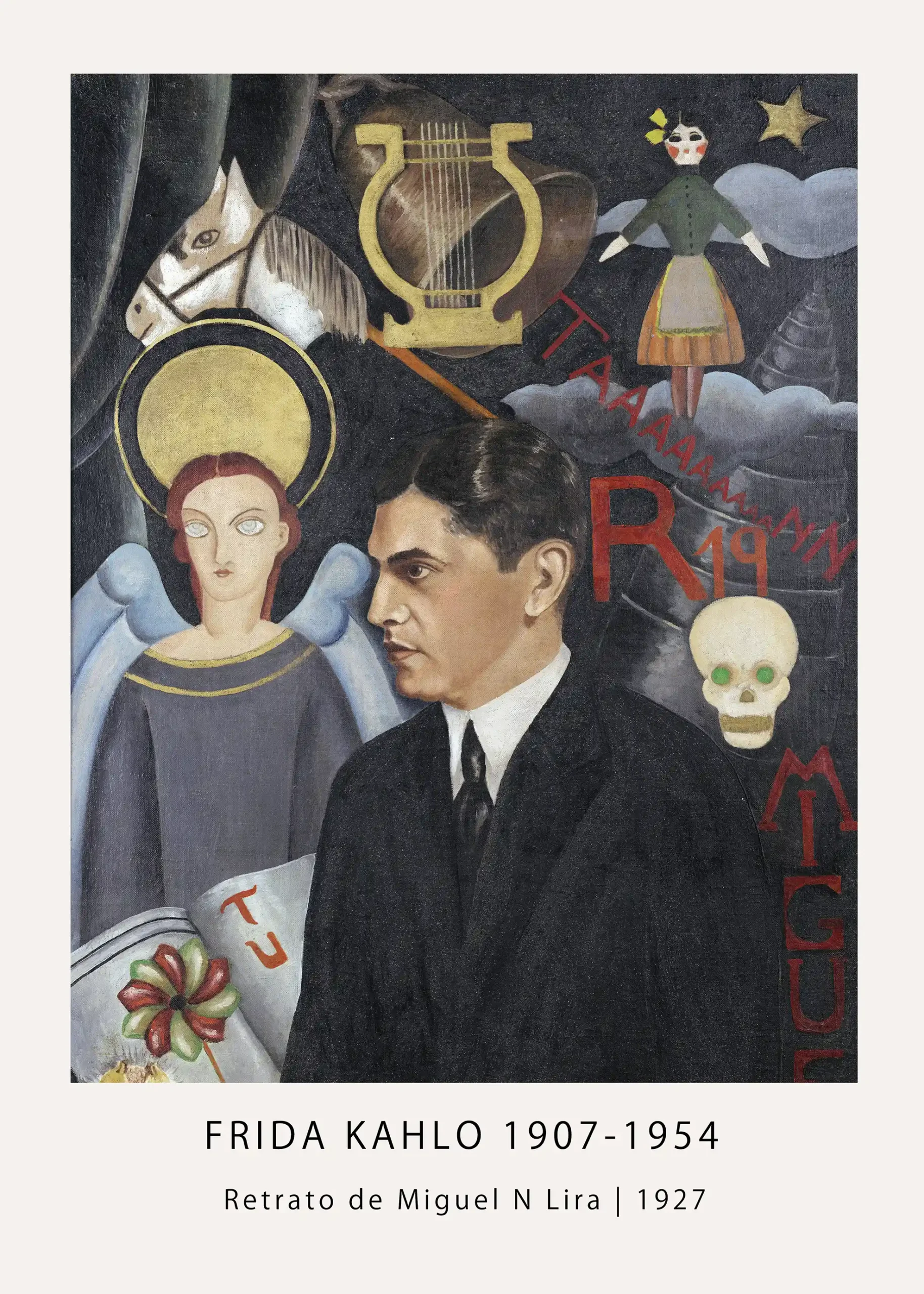 Portrait of Miguel N. Lira (1927) Frida Kahlo Poster — Wall Art