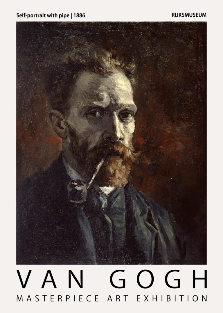 Vincent van Gogh Self-portrait — this 1886 self-portrait of Vincent van Gogh captures the artist with a