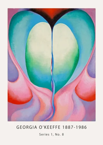 Series I No. 8 Print, Georgia O'Keeffe green Abstract