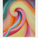 Series I No. 3 Print, Georgia O'Keeffe color swirl