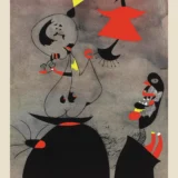 Joan Miro Sleepers Awakened by a Bird 1939 Abstract Art Print