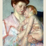 Sleepy Baby 1910 by Mary Cassatt Impressionist Art Print