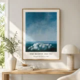 Song of the Storm Print, Magritte Surrealist Rain Wall Art Print