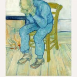 Sorrowing Old Man At Eternity's Gate, Van Gogh Exhibition Art Print