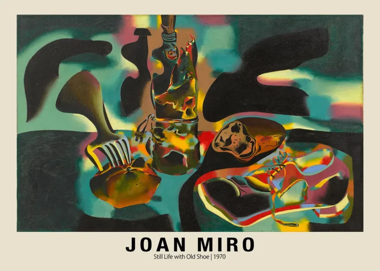 Joan Miro Still Life — surrealist exhibition art print featuring Joan Miro's Still Life with