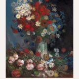 Van Gogh Still Life Meadow Flowers and Roses 1887 Art Print