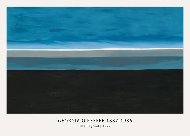 Georgia O'Keeffe Print - The Beyond 1972 Abstract Wall Art Georgia O'Keeffe Print - The Beyond 1972 Abstract Wall Art