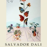 Salvador Dali The Butterfly Rose Surrealist Exhibition Art Print