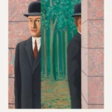 Common Place Print, Bowler Hat Forest Surreal Wall Art Print