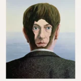 Magritte Glass House Print, Backward Portrait Wall Art Print