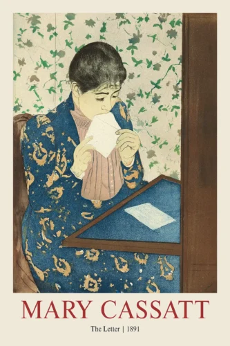 The Letter by Mary Cassatt, 1891 Impressionist Art Print