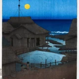 Hasui Kawase Mishima River, Mutsu Province 1919 Woodblock Art Print