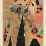 Joan Miro Poppy Snake 1940 Surrealist Exhibition Art Print