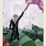 Marc Chagall The Promenade 1918 Surrealist Expressionist Art Print