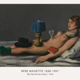 Reclining Nude Print, Rene Magritte Surreal Figure Art