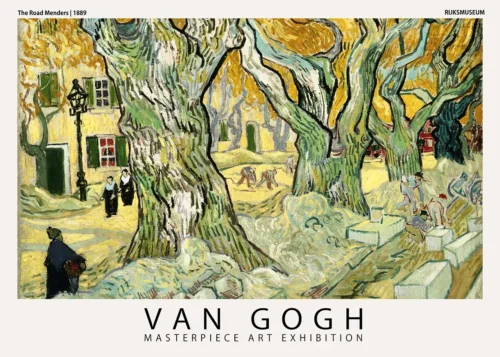 Road Menders, Vincent Van Gogh Masterpiece Exhibition Art Print