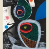 Joan Miro The Sleepwalker 1974 Exhibition Surrealist Art Print