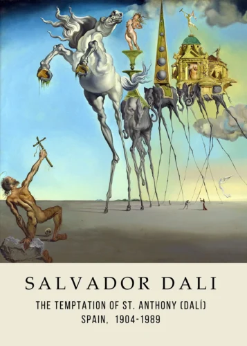St. Anthony's Temptation Salvador Dali Surrealist Art Print