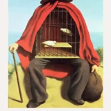 The Therapist Print, Magritte Birdcage Surreal Wall Art Print