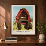 The Therapist Print, Magritte Birdcage Surreal Wall Art Print