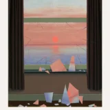 World of Images Print, Magritte Shattered Window Art