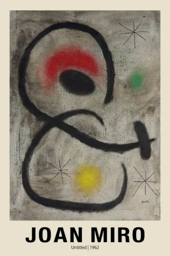 Joan Miro Untitled 1962 Abstract Surrealist Exhibition Art Print