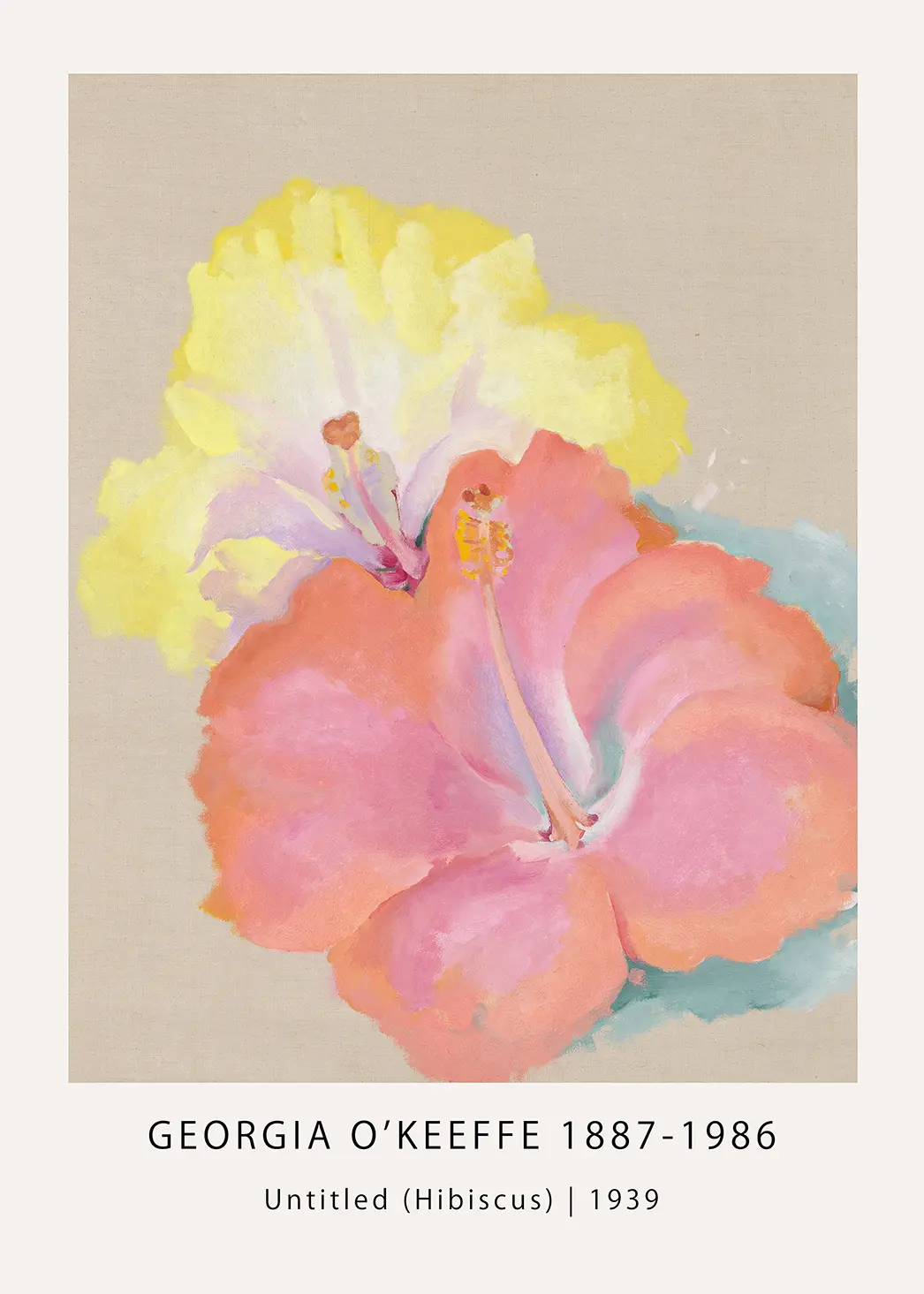 Georgia O'Keeffe Hibiscus - 1939 Vintage Floral Museum Poster Georgia O'Keeffe Hibiscus - 1939 Vintage Floral Museum Poster