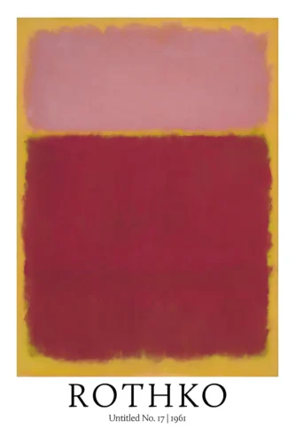 Mark Rothko Untitled No. 17 Abstract Color Field Art Print