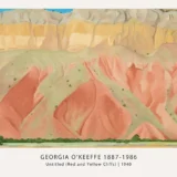 Georgia O'Keeffe Landscape Print, Red and Yellow Cliffs