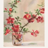 Vase of Flowers Print, Georgia O'Keeffe Early Floral Wall Art Print
