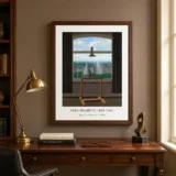 Walks of Euclid Print, Magritte Window and Street Illusion Art