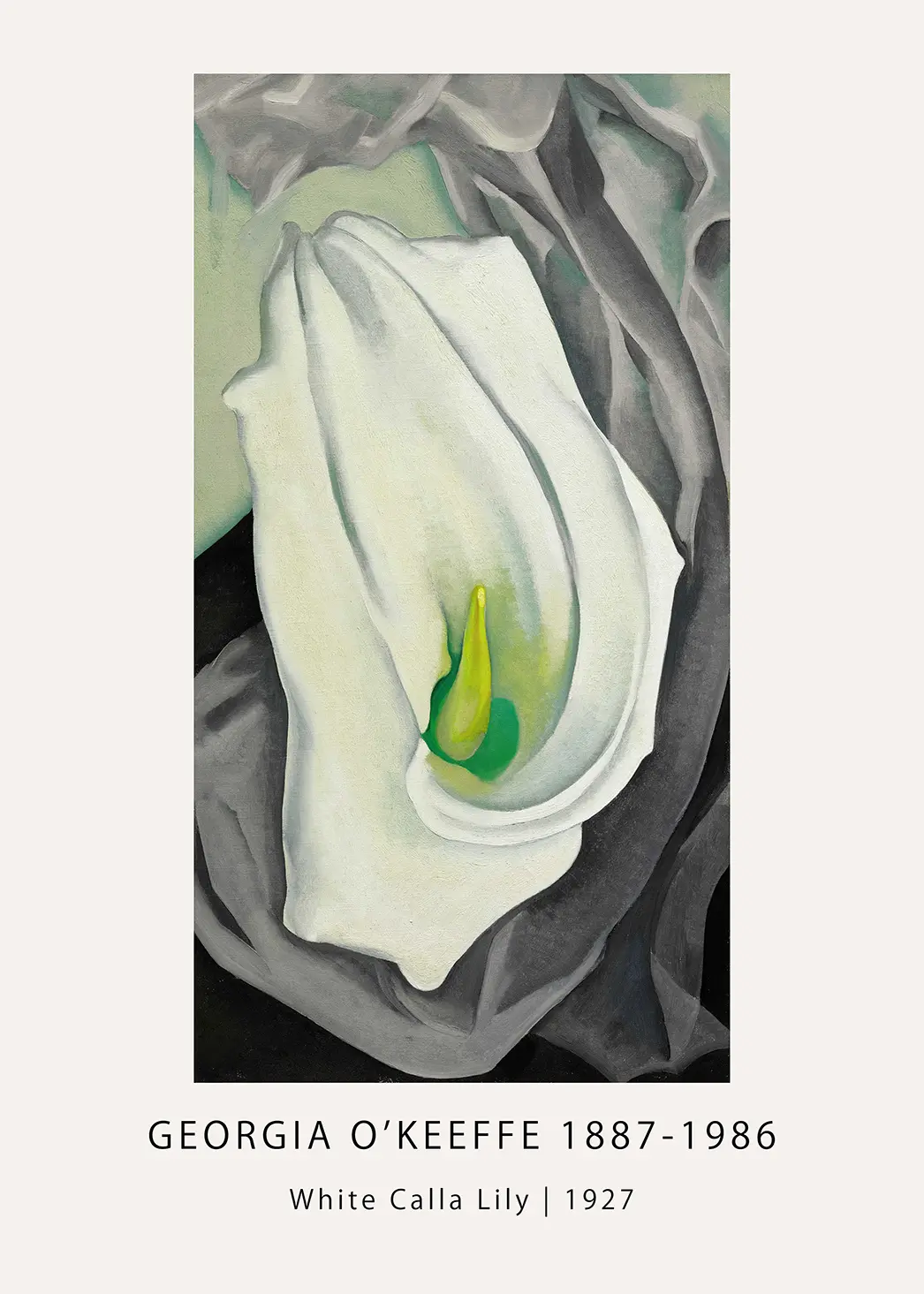 Classic White Calla Lily print - 1927 Georgia O'Keeffe Vintage Wall Art
