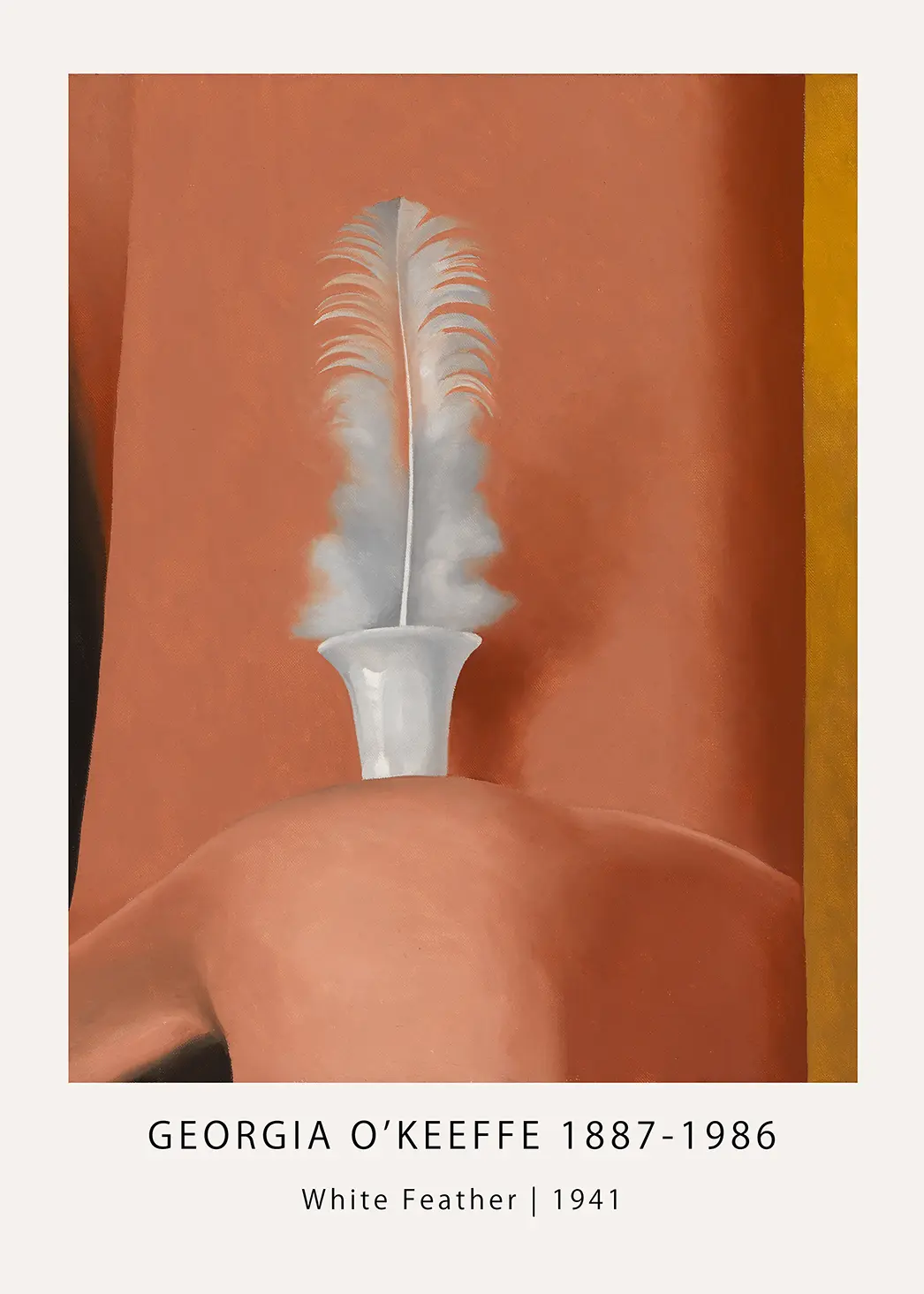 Georgia O'Keeffe White Feather - 1941 Modernist Desert Art Print